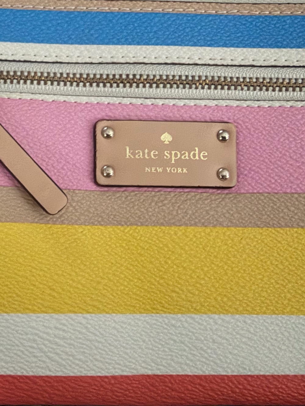 kate spade Striped Leather Wristlet - Multicolor - Picture 6 of 6
